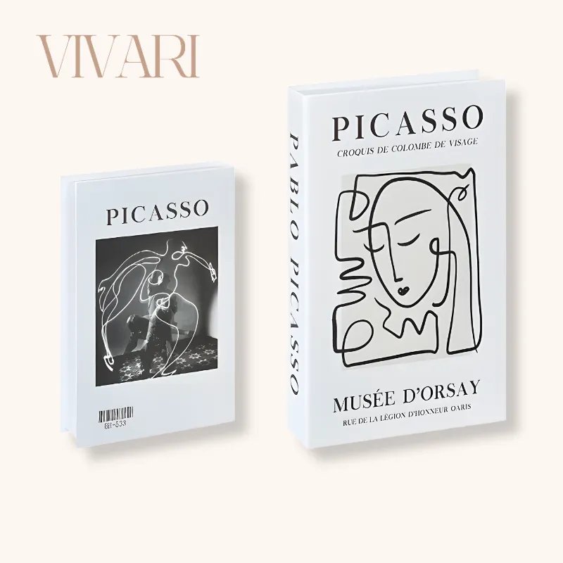Dekoratives Modebuch | Picasso I - Weiß / Ja - Vivari Livings