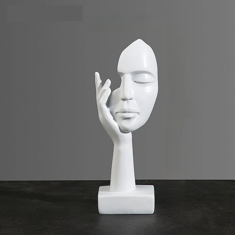 Maskenfiguren Dekoration | I - Weiß - Vivari Livings
