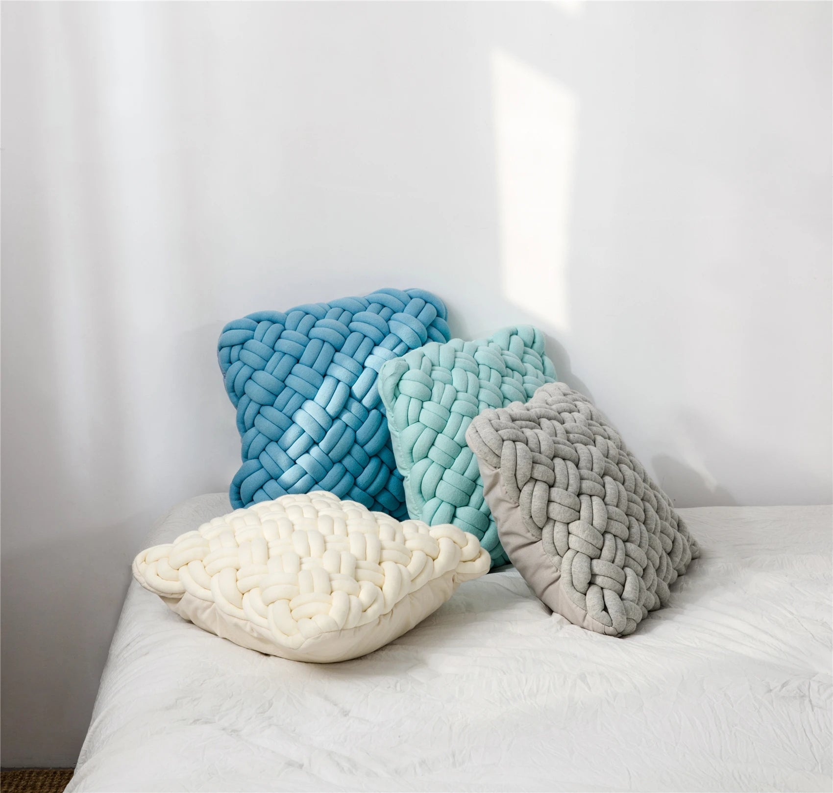 REGINA Brand Cotton Hand Knot Car Seat Cushion Nordic Style Home Decoration Chair Back Cushions Bed Sofa Decorative Throw Pillow - Vivari Livings