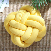 REGINA DIY Bird's Nest Shape Throw Pillow Chunky Yarn Hand Knot Sofa Chair Cushion Nap Hand Rest Solid Car Seat/Back Cushion - Vivari Livings